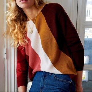 SEZANE Crepin Sweater - Silk back tie